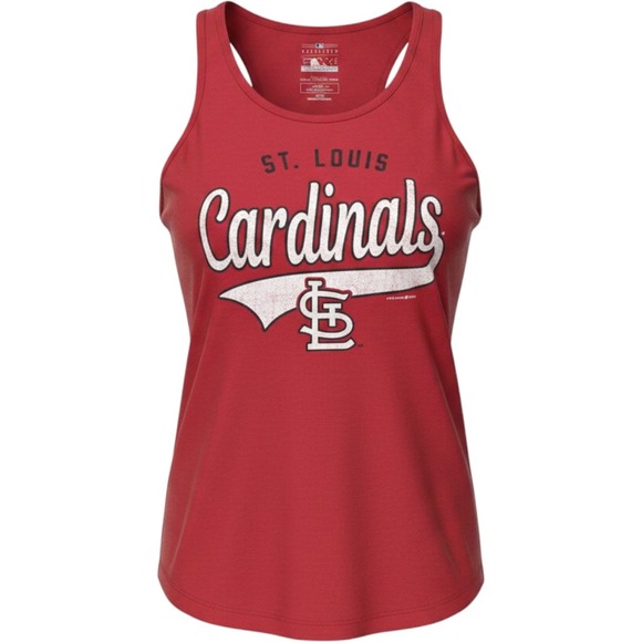 5th & Ocean Tops - 5th & Ocean St. Louis Cardinals Tank Top Womens M Red MLB